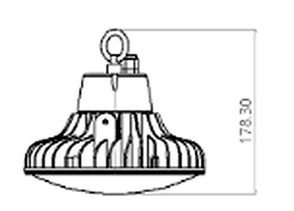 HBM-75I-C 외형 치수 높이 178.30mm