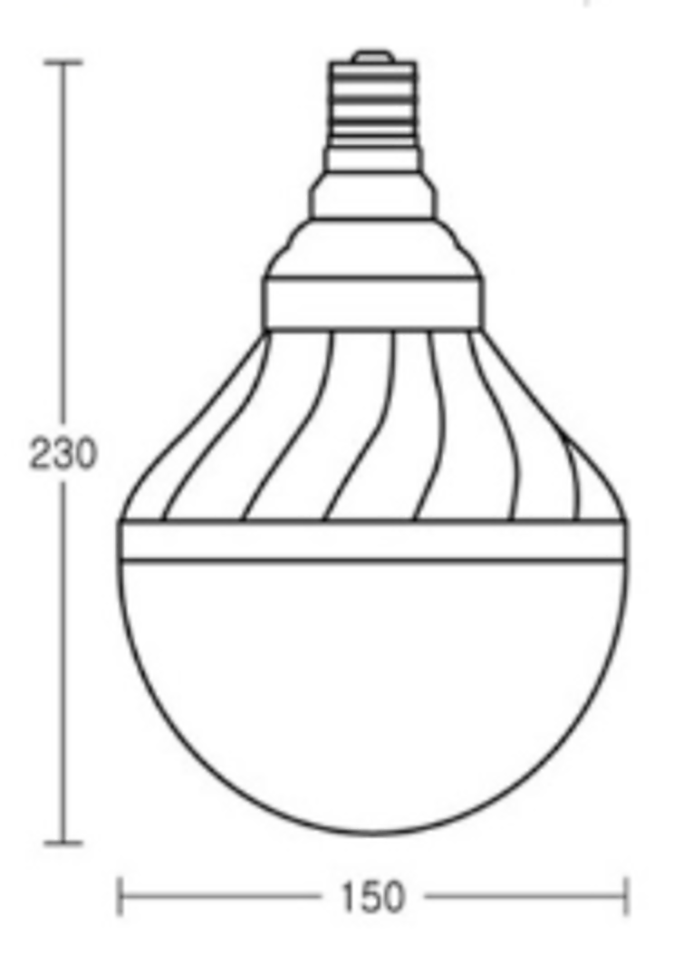 HBS-80LN 외형 치수 150×230mm