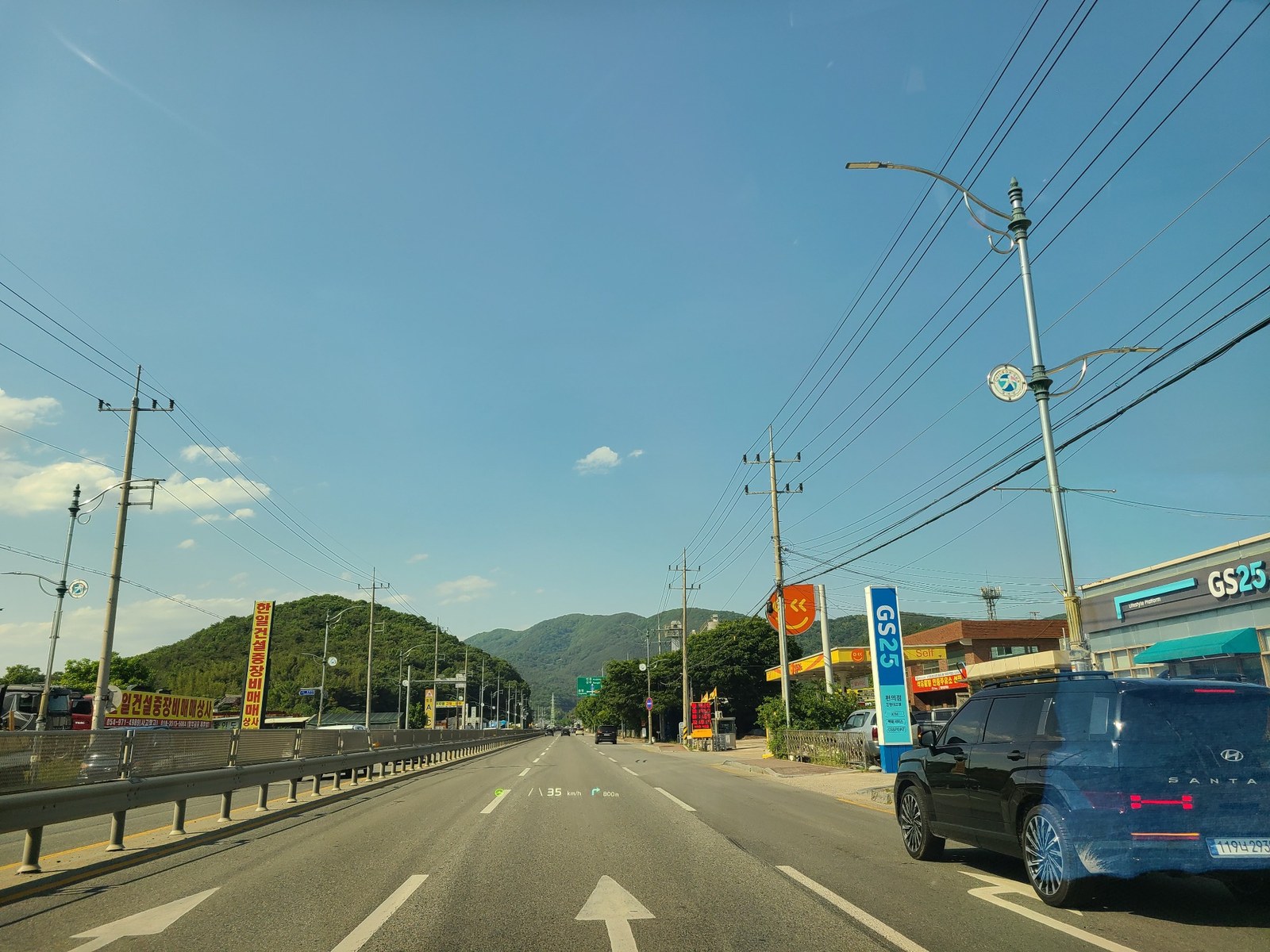국도·지방도 가로등 실제 설치 전경